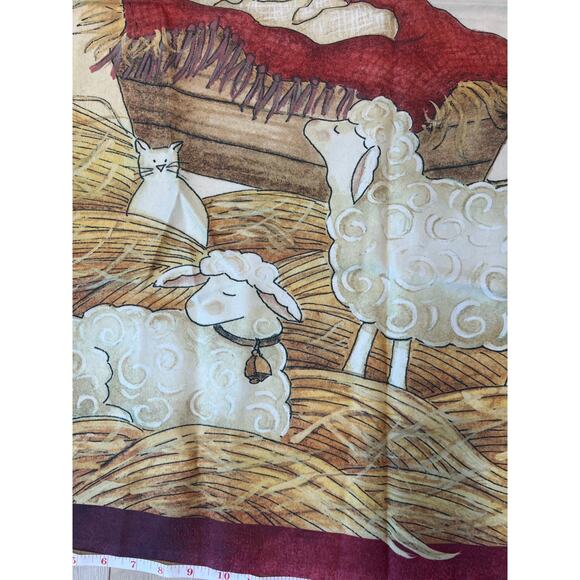 Vintage Porch Flag Christmas Nativity Scene Christian Holidays Winter JL - Picture 3 of 7